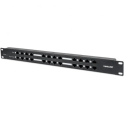 Patch panel zasilający PoE 24 porty RJ45, 120W, 1U, Cat5e 720342