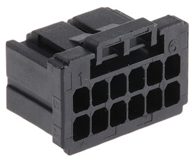 Obudowa złącza 12-pinowe 2-rzędowe raster: 2.5mm TE Connectivity Żeński Dynamic 1000 Złącze przewód-płytka, złącze