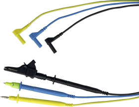 Przewody pomiarowe w kategorii pomiarowej 600 V CAT III / 300 V. CAT IV oraz zaciski krokodylkowe 1000 V CAT III dla PRO