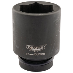 Draper Expert 05155 Expert 50mm 1" Sq. Dr. Hi-Torq® 6 Point Deep Impact Socket