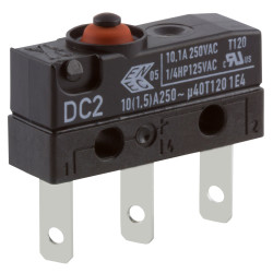 ZF DC2C-L1AA Microswitch SPDT 10A 250V AC, Button, Q.C., IP67