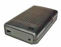 KM-105 Obudowa z tworzywa KM105 wymiary: 95x55x22mm - miejsce na baterie 9V + styki - czarna - ABS