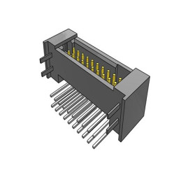 Listwa stykowa PCB 20-pinowe TFM raster: 1.27 mm Kąt prosty 2-rzędowe Samtec Powierzchnia275 V W osłonie