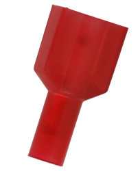 Konektor płaski Męski 0.8 x 6.35mm 0.5 → 1.5 mm², 22 → 16 AWG długość 24.5mm Izolacja: Izolowane Cyna