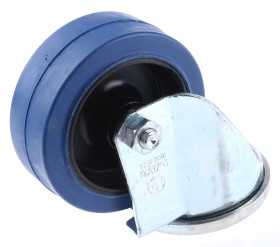 Koło samonastawne średnica kabla 100mm Otwór na śrubę LAG 150kg wysokość całkowita 129mm