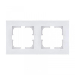 Ramka podwójna Exen seria Karell biała K102/01E
