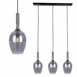 Lampa wisząca LUGANO SMOKED 3xE14 ML8814 Milagro