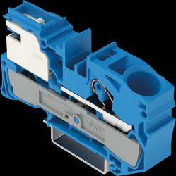 2016-7114 1-conductor N-disconnect terminal block, 16.0 mm², blue