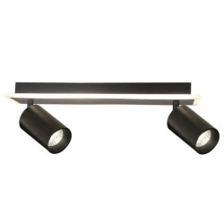 Spot Parma 2 czarny 2xGU10 LED CCT Light Prestige