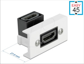 81304 Easy 45 HDMI module angled 90° 22.5 x 45 mm