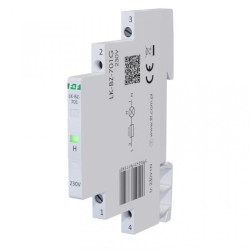 Lampka modułowa 1-fazowa z zabezpieczeniem zielona 1/3S LED 230V LK-BZ-701G