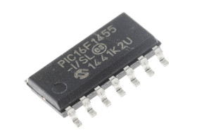 Mikrokontroler Microchip PIC16F SOIC 14-pinowy Montaż powierzchniowy PIC 14 kB 8bit CAN: 48MHz RAM:1,024 kB Ethernet: