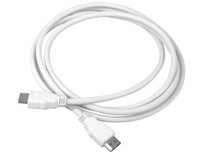 Przyłącze kabel HDMI-HDMI Cu biały (1,5m)