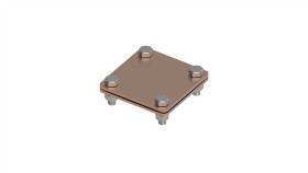 Złącze Uniwersalne 2-Elem. 80X80 Bednarka-Bednarka Miedź 215.1 Cu 21500103