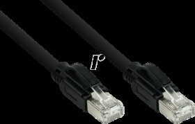 SO-PK030S Patch cable, Cat.7 raw cable, S/FTP, 3 m, black