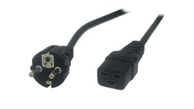 Przewód Zasilający Cee7 Iec C19 - Posac-C19-Eul15 Czarny 1,5