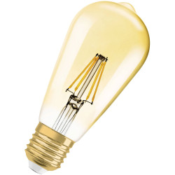 OSRAM 4058075754713 Vintage 1906 LED CLASSIC EDISON DIM 6.5W 824 Gold E27 Bulb