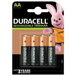 OUTLET Akumulatorki Duracell Recharge R6/AA 1300 mAh (blister) - 4 sztuki