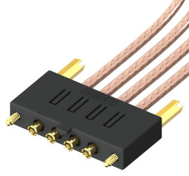 Kabel koncentryczny złącze A MMCX złacze B MMCX długość 300mm typ kabla RG316 Z zakończeniem