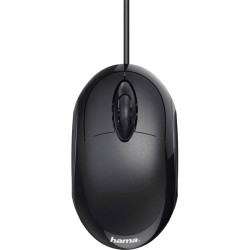 Hama 182600 Mouse USB Optical Black 3 Buttons 1000 dpi Keyboards Mice