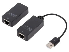 Extender USB 2.0 Kat 5,5e,6 50m DA-70141