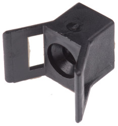 Uchwyt opaski kablowej do opasek 9mm długość 21mm szerokość 14 mm średnica otworu 5.1mm HellermannTyton Czarny