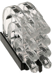 Światłowód do LED, sztywny, kątowy, dł. 29.38mm, 4-rzędowy, 8-drożny, , MENTOR