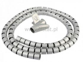 Peszel - SPIRALA 40mm SZARA - 2m. Osłona spiralna