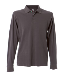 NEW ZELAND DARK GREY POLO M/LUNGA