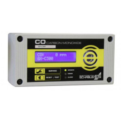 Schabus 300255 GX-C300 CO Detector Mains-Powered LED Display, Dual Relay