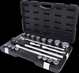 911.0722 3/4" socket wrench set, 21 pieces