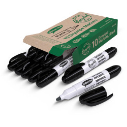 Show-Me STM10 Show-me Box of 10 TEACHER Markers in Black
