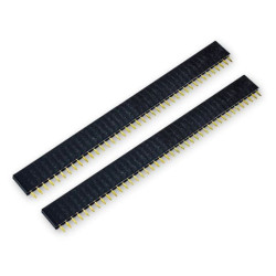 2x goldpin female strip 2.54 mm 1x40 pin