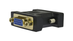 Przejście Adapter Dvi / Svga (Wtyk Dvi-I 24+5-Pin / Gniazdo D-Sub 15-Pin)