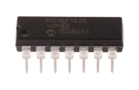 Mikrokontroler Microchip PIC16F1825 PDIP 14-pinowy Otwór przelotowy PIC 14kB 8 bit 32 MHz, 1 kB RAM Flash, 1.8 V