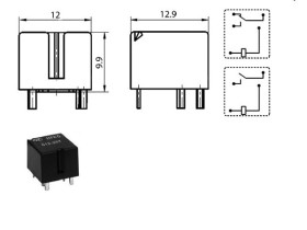 Przekaźnik HFKC/012-ZST 12V 30A