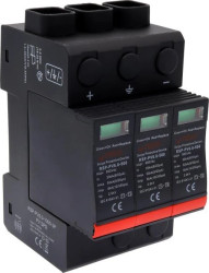 Ogranicznik przepięć Klasa I+ II (T1+T2) 1000 V DC In 20ka Iimp 6kA 10/350 RSP-PV6.0-1000-3P 2617382