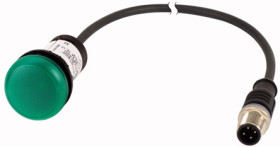 Kontrolka 24V ac/dc Zielony Eaton średnica wycięcia 22mm Montaż panelowy