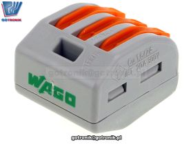 SzybkozĹÄczka 3x 0,08-4mm2 jasnoszara x1szt. WAGO 222-413