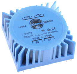 Płyta montażowa 2 x 9V ac 115 V ac, 230 V ac 15VA 2-wyjściowy Płytka drukowana