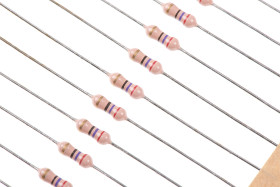 Rezystor 27Ω 0.5W ±5% -500 → +350ppm/°C Folia węglowa RS PRO