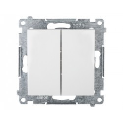 Simon 54 Łącznik świecznikowy, szybkozłącza, biały DW5.01/11