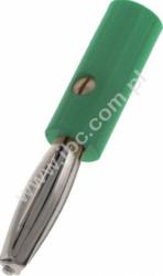 RA-104 GN Wtyk izolowany 4mm, banan. mini, przykręcane, zielony, RA104GN, WYPRZEDAŻ