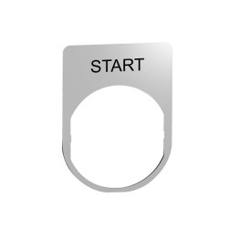 Etiquette 30x40 métal marquée