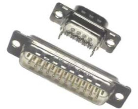 Złącze D-Sub 9-pinowe Męski Proste Montaż na kablu raster 2.74mm Złoto, nikiel, cyna