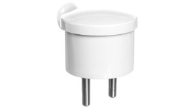 Wtyczka Kątowa Mini B/U 16A 250V Rozbieralna Biała Wt-10/Biały
