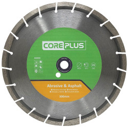 Core Plus CORDBAB300 AB300 Abrasive &amp; Asphalt Diamond Blade 300mm