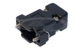 osłona DSUB 9 czarna długie śruby