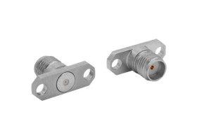 Złącze koncentryczne Montaż na kołnierzu Żeński typ złącza Złącze koncentryczne w okrągłej obudowie Podnośnik