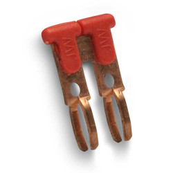 Mikroprzełącznik Zworka wtykowa RS PRO wymiary styku 10.4 x 2mm Blok zacisków 20A Wciskane